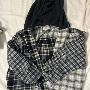 Cropped American eagle flannel